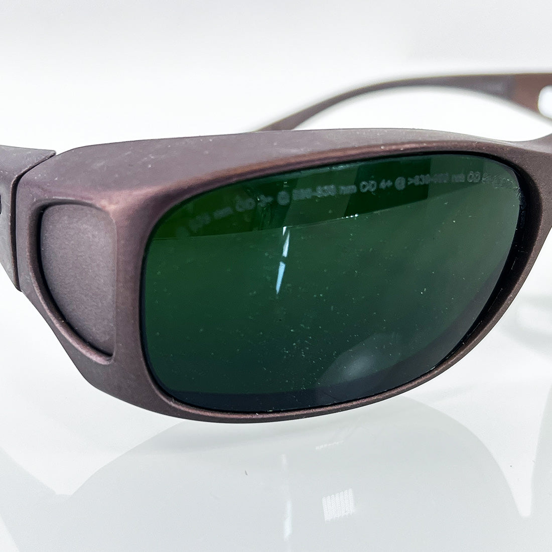 Cocoons Sun Glasses Protective Eyewear Rhodo LED Brown Frame Green Tint