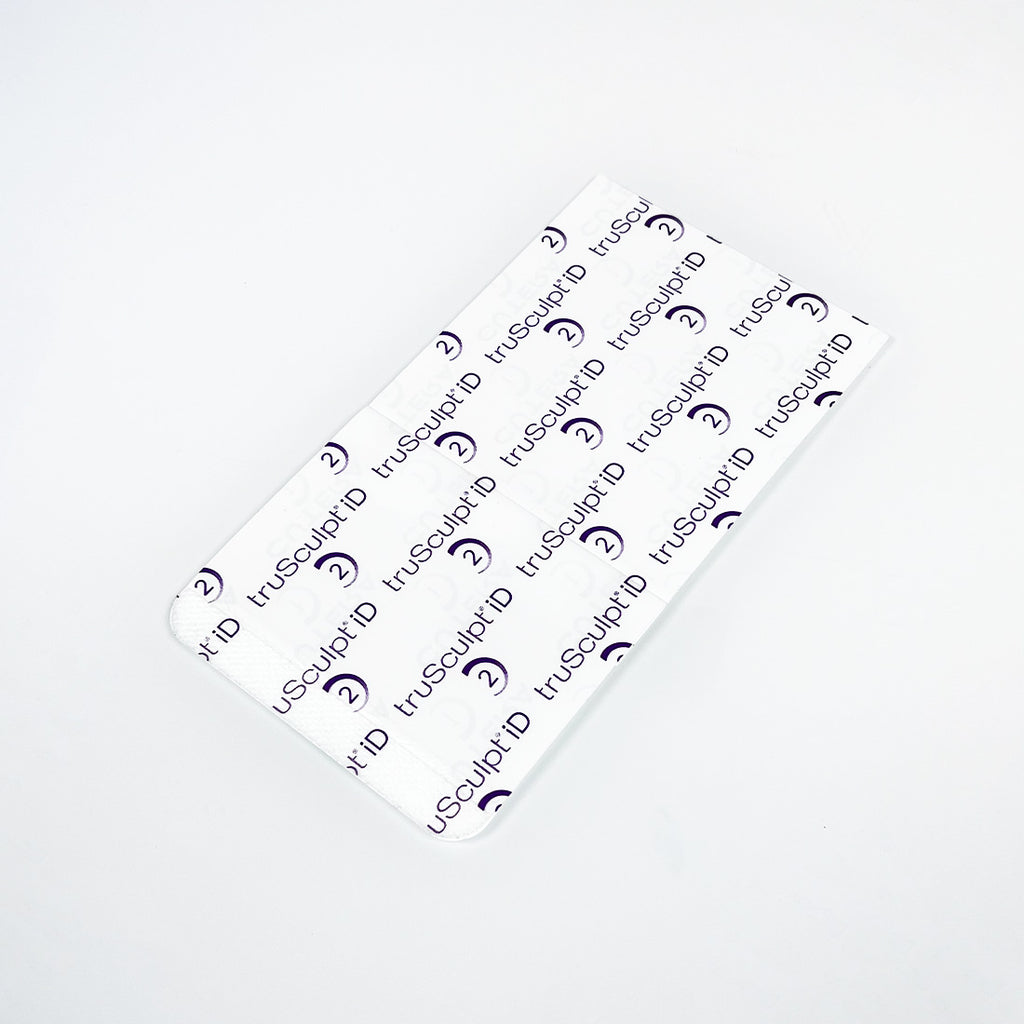 Cutera truSculpt iD Patient Treatment Adhesive Templates Decal 7 1/2"x4" x18 Pcs