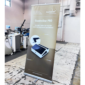 Asclepion QuadroStar PRO Office Marketing Tan Banner 80in x 32.5in
