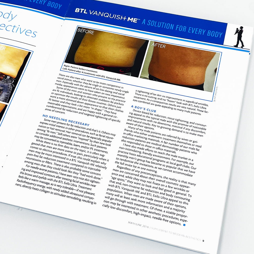 BTL Supplement to Modern Aesthetics Magazine May/June 2016 Vanquish ME Articles