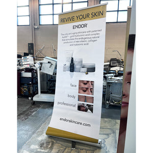 Peribio ENDOR Revive Your Skin Skincare Marketing Banner 80 x 32.5in