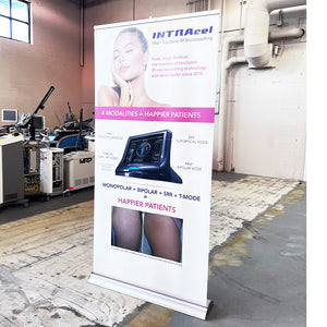 Jeisys INTRAcel Fractional RF Microneedling Office Marketing Banner 80 x 38.5in