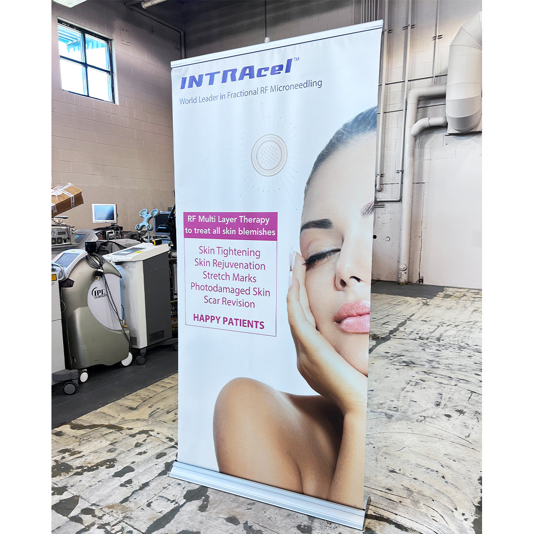 Jeisys INTRAcel RF Multi Layer Therapy Office Marketing Banner 80in x 38.5in