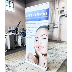 Perigee INTRAcel Science to Skin Rejuvenation Marketing Banner 80in x 38.5in