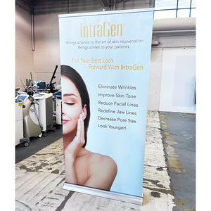 IntraGen Put Your Best Look Forward Large Office Marketing Banner 80in x 28.5in