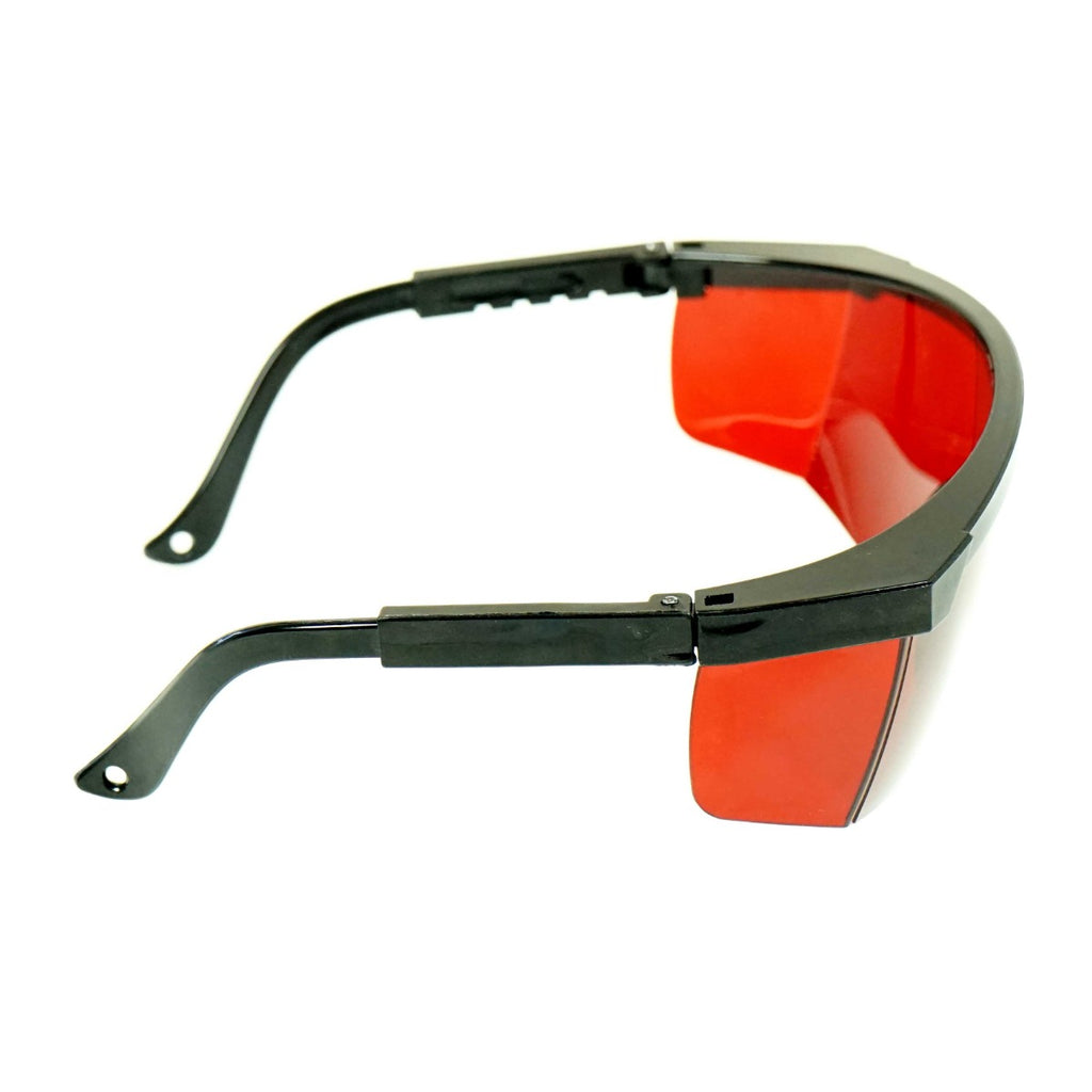Red Tint Operator Glasses Adjustable Side Arms Safety Eye Protection Eyewear