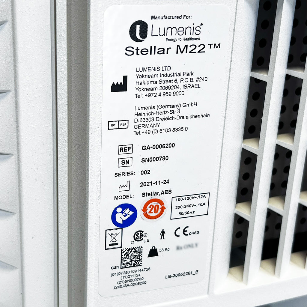 2021 Lumenis Stellar M22 System Fully Loaded ResurFX Nd:YAG Q-Switch IPL HPs