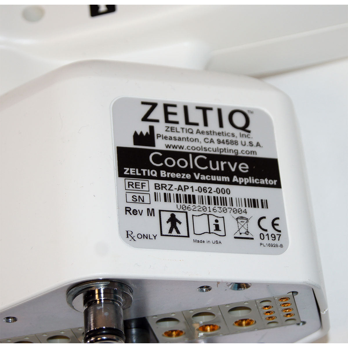 2016 Zeltiq CoolSculpting CoolCurve Breeze Vacuum Handpiece BRZ-AP1-062-000 (ET)