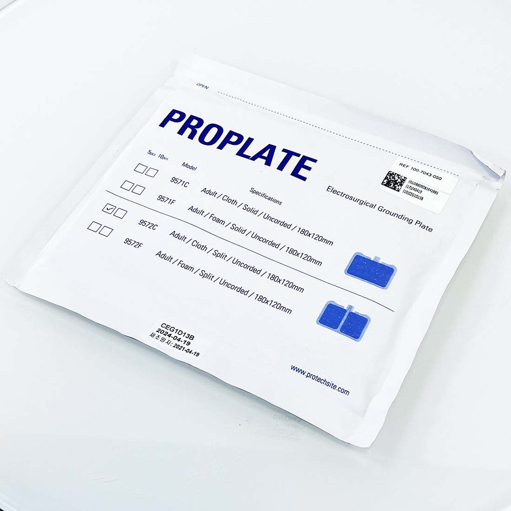 DARWIN PROPLATE Adult/Cloth/Split/Uncorded Electrosurgical Grounding Plate x2Pcs