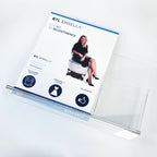 BTL Emsella SAY NO TO INCONTINENCE Office Marketing Brochure Desk Stand Holder