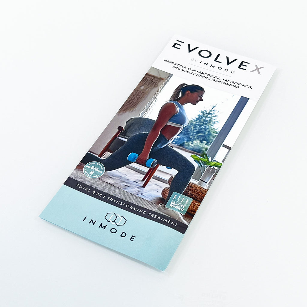 InMode EVOLVE X Body Transforming Treatment Marketing Advertising Brochure x10Pc