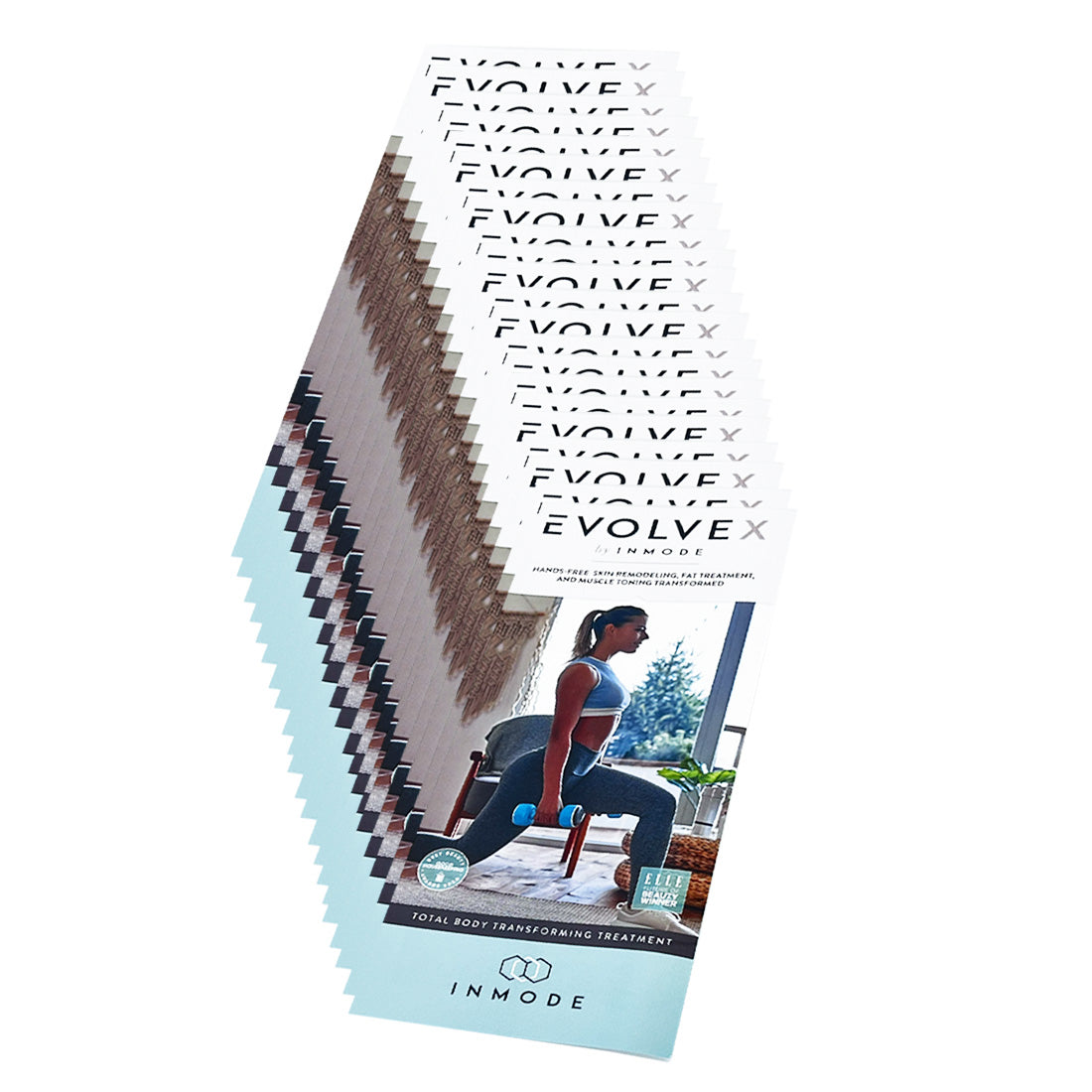 InMode EVOLVE X Body Transforming Treatment Marketing Advertising Brochure x22Pc