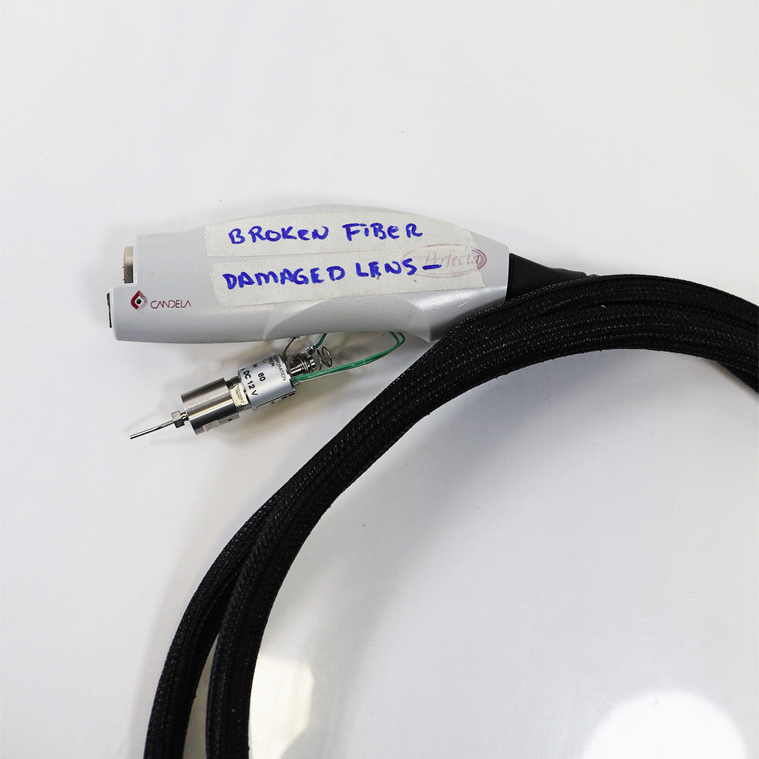 Candela VBeam Perfecta Handpiece and Fiber V Beam Hand Piece PARTS AS-IS (GA)