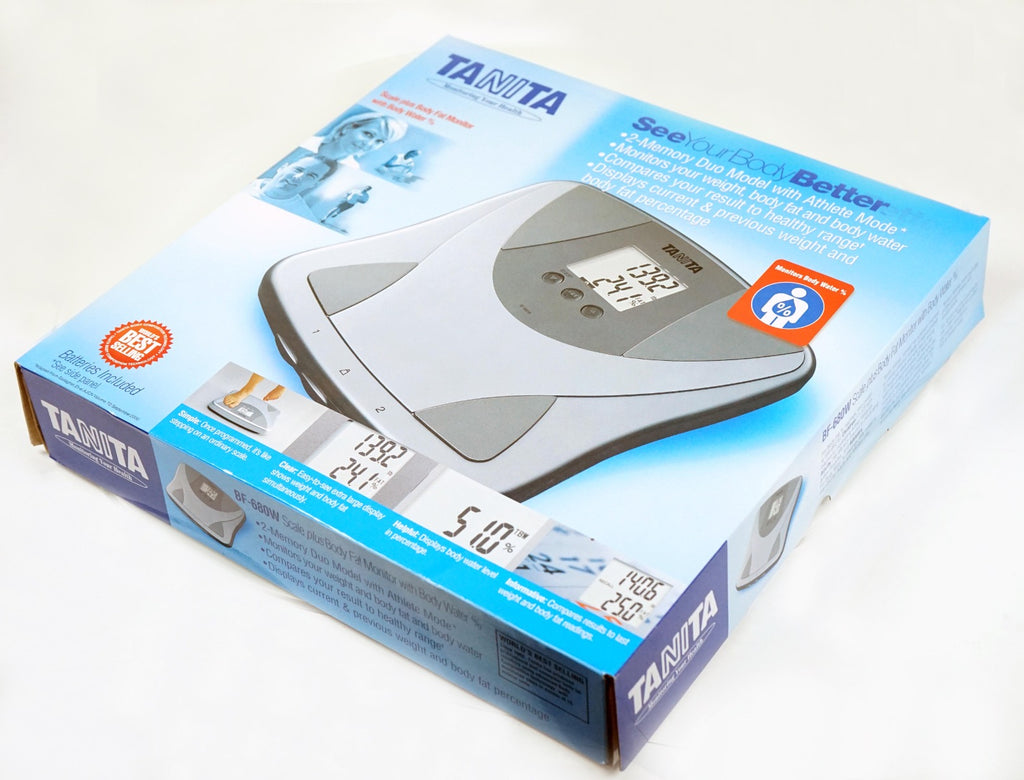 TANITA SCALE Body Fat Water Monitor BF-680W Composition 300lb Athlete Guest NEW