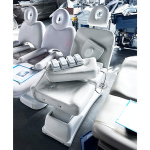 Adjustable Power Spa Treatment Aesthetic Chair White Table With Footswitch Pedal