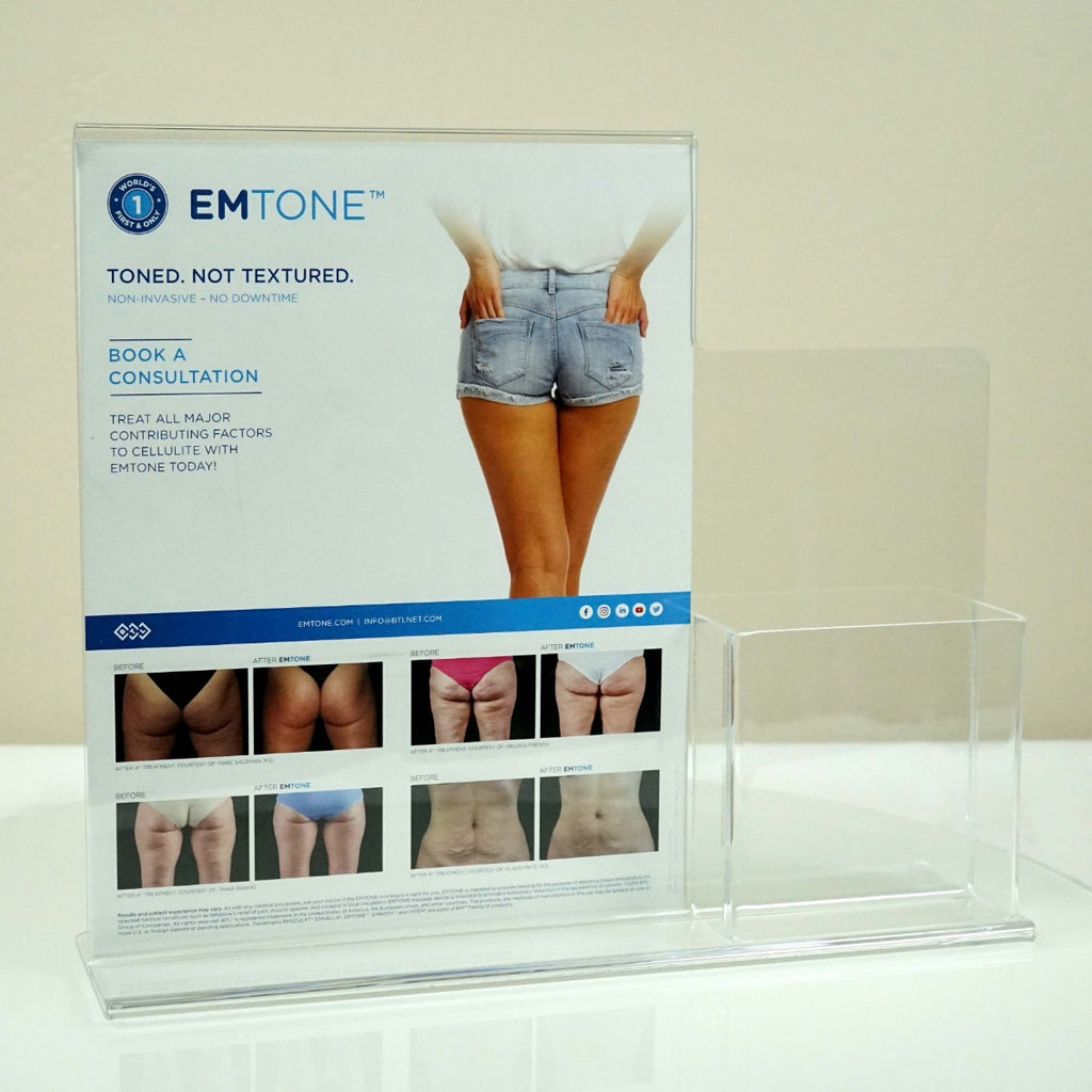 BTL EMTONE "Toned Not Textured" Office Marketing Brochure Pamphlet Stand Holder
