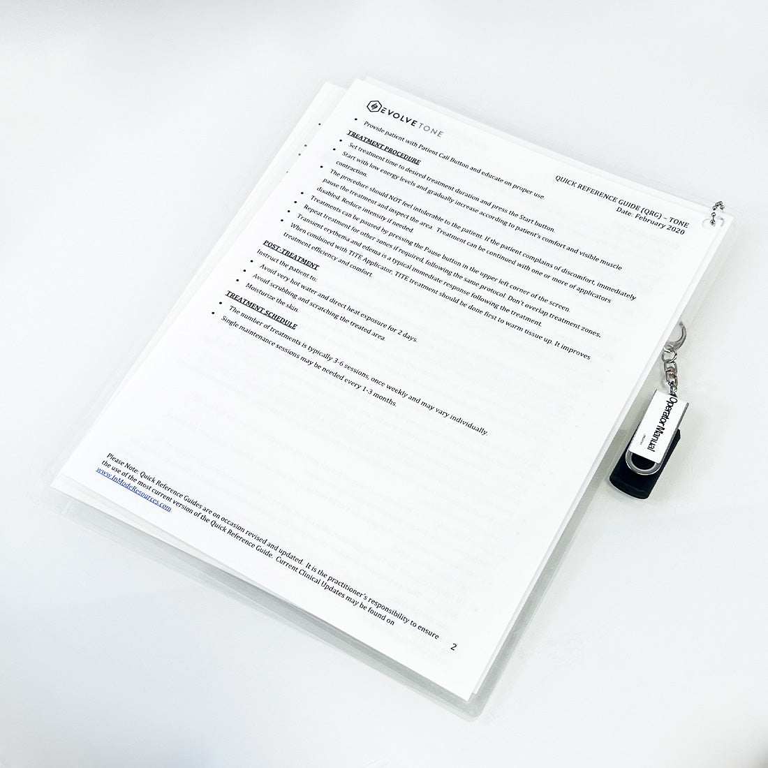 InMode Evolve RF Quick Reference Guide TITE TRIM TONE Operator User Manual USB