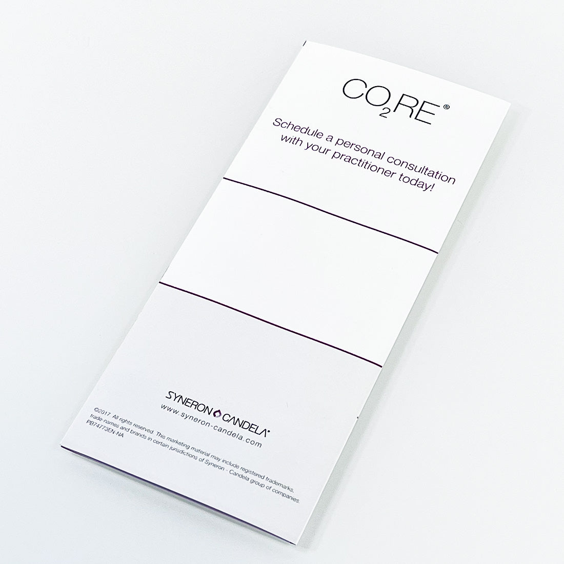 Syneron Candela CO2RE Treat Wrinkles Sun-Damaged Skin and Scars Pamphlet 15-Pack