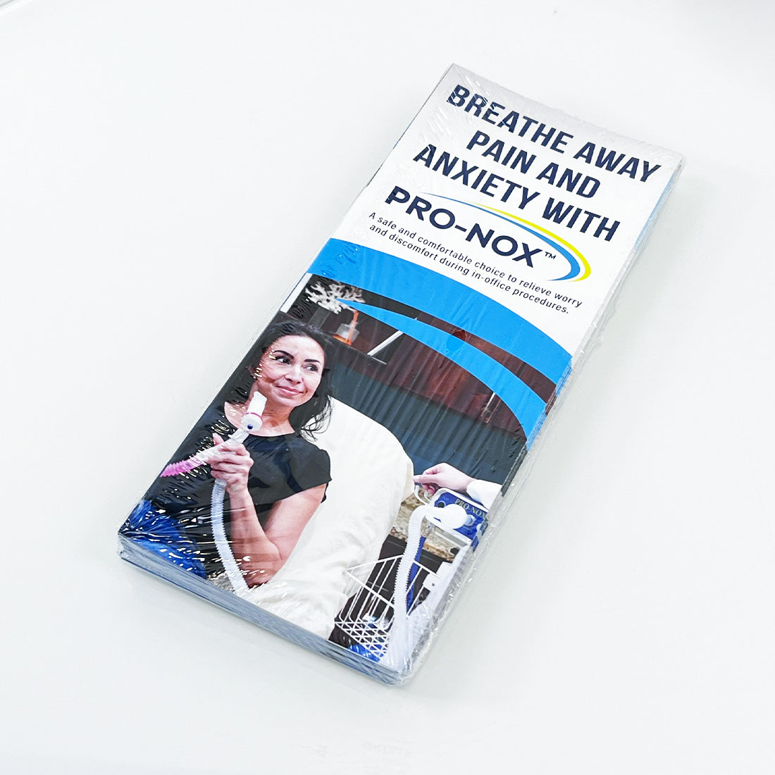 PRO-NOX "Breathe Away Pain & Anxiety" Office Patient Brochure Pamphlet x25 Pcs