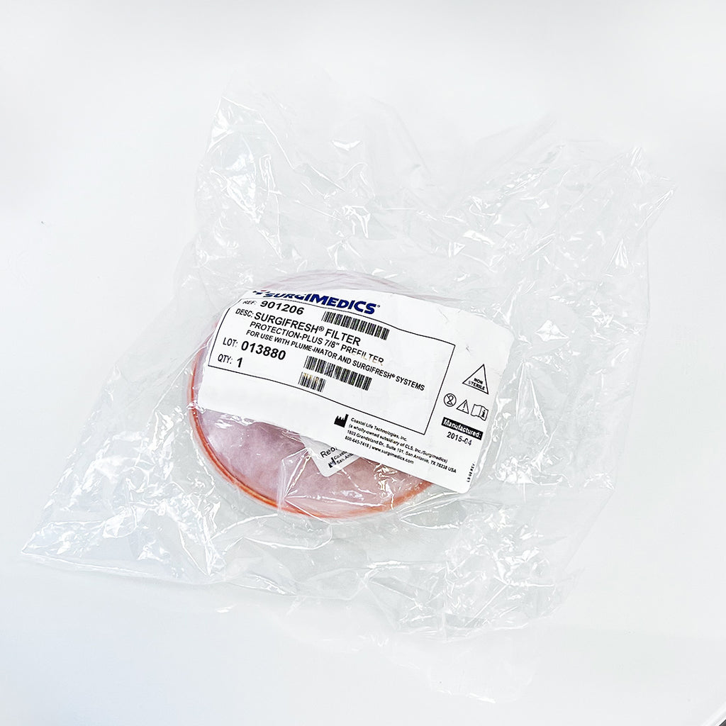 Surgimedics Surgifresh Filter 7/8" PreFilter Plume-Inator 901206 NEW (x1 Pc)