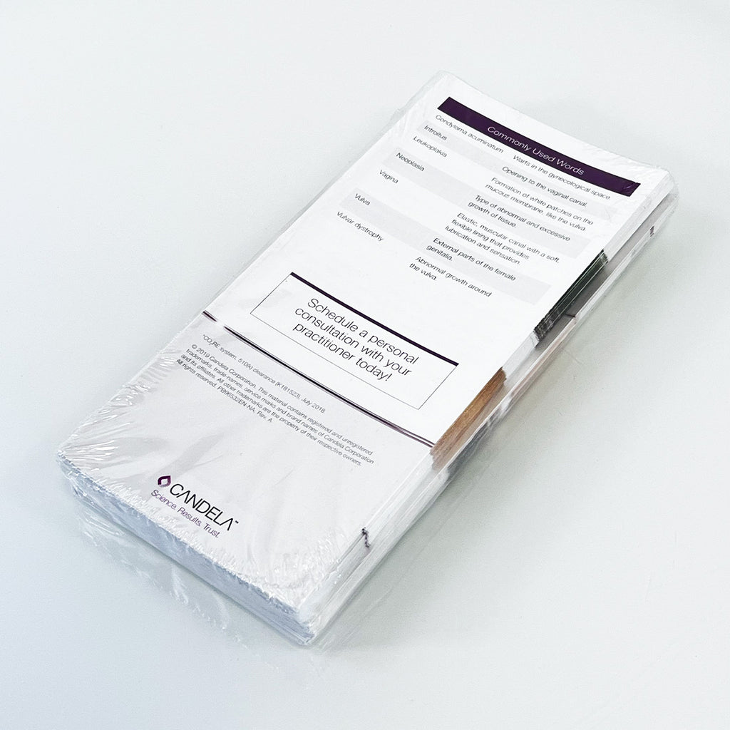 Syneron Candela CO2RE Intima Patient Marketing Pamphlet Brochure Office x50 Pcs
