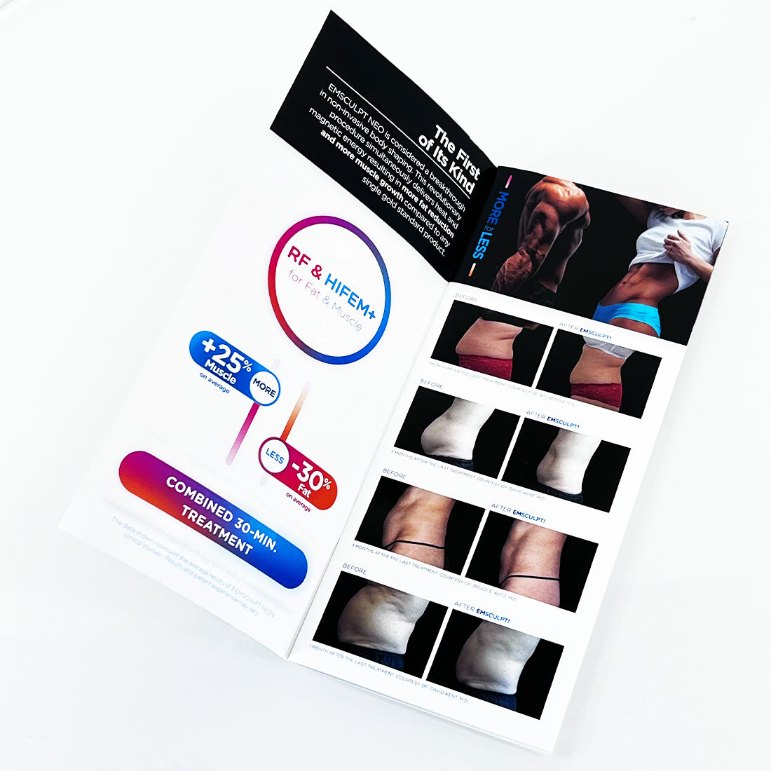 BTL EMSculpt NEO RadioFrequency Office Merchandising Brochure Pamphlets LOT of 5