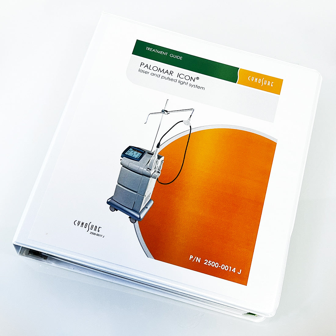 Cynosure Palomar ICON Laser Operator TREATMENT Guide User Manual 2500-0014 J