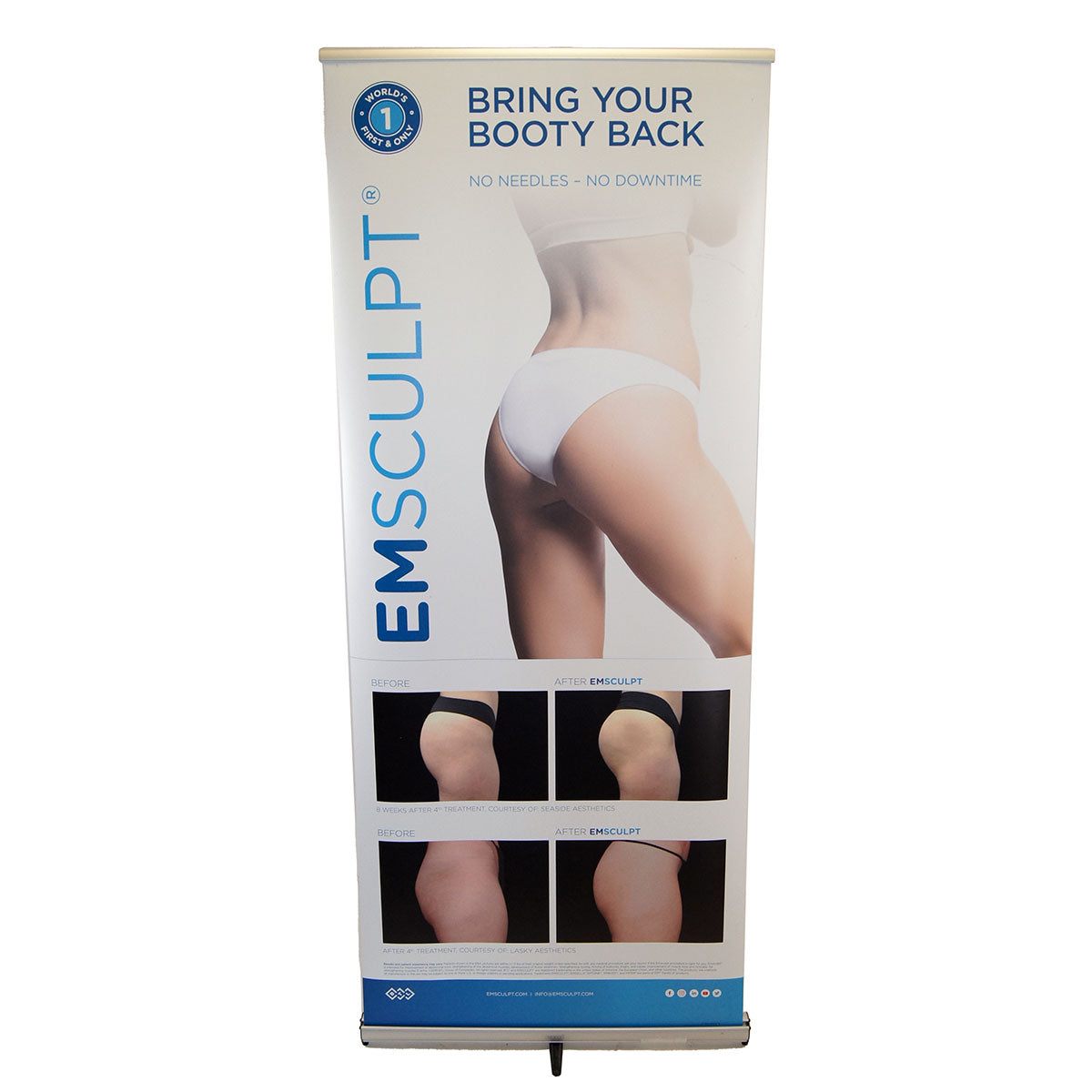 BTL EMsculpt "Bring Your Booty Back" Marketing Banner 33in x 81in EM Sculpt DMG