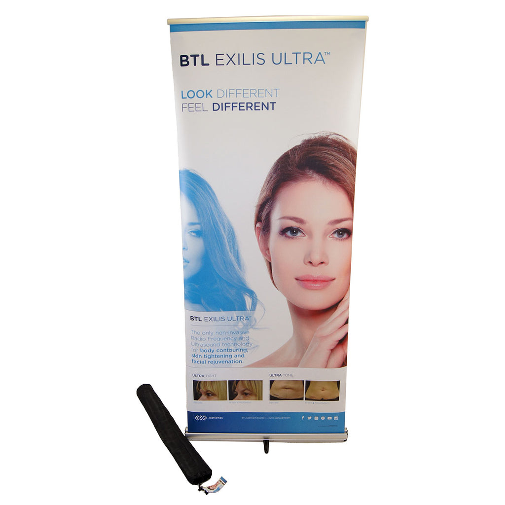 BTL Exilis Ultra Look Different Feel Different Office Market Banner 34in x 81in