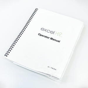 Cutera Excel HR Laser Operator Manual User Operations Guide Booklet D1492