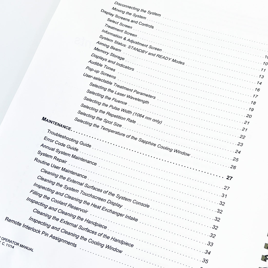 Cutera Excel HR Laser Operator Manual User Operations Guide Booklet D1492
