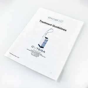 Cutera Excel HR Laser Operator Treatment Guidelines User Manual Parameters D1544