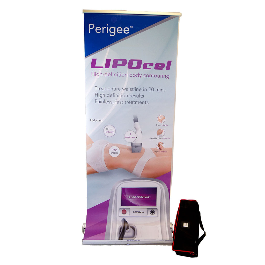 Perigee LIPOcel High-definition Body Contouring Office Marketing Banner 35"x 82"