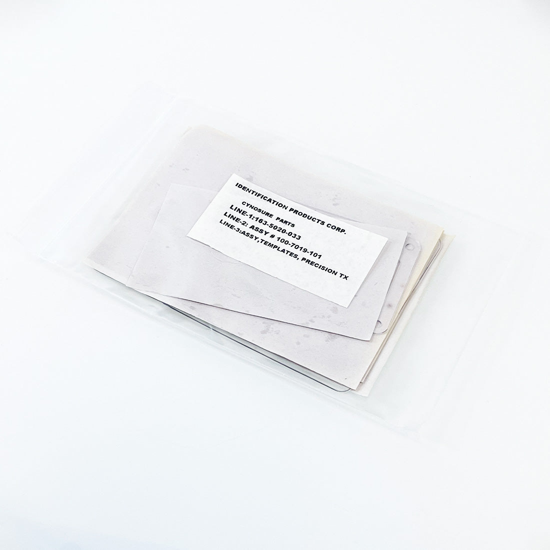 Cynosure SmartLipo Precision TX Laser Patient Vinyl Templates PrecisionTx x3 Pcs