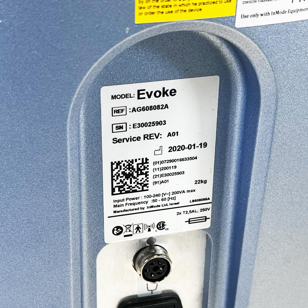 2020 InMode EVOKE Bipolar RF Non-Invasive Facial Treatment Submental Chin Neck