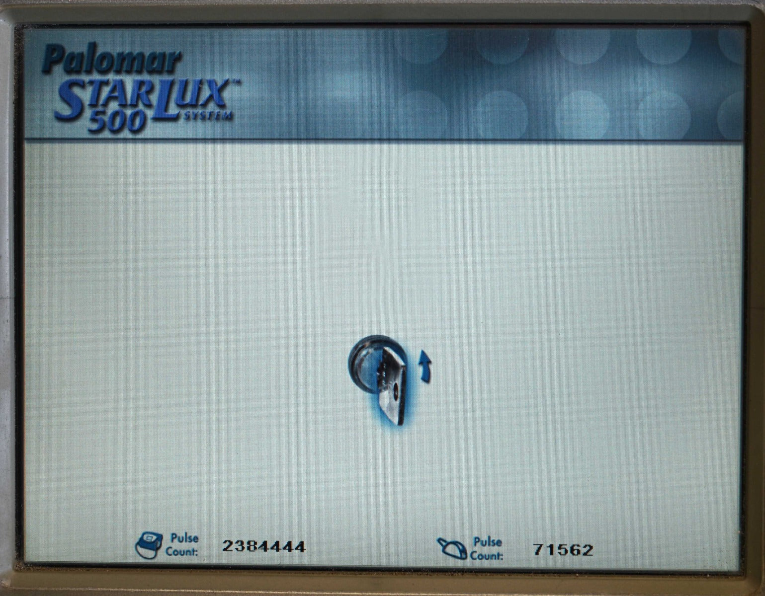 2008 Palomar StarLux 500 Laser LuxRs IPL Hair Removal Handpiece Lux Rs 72K Shots