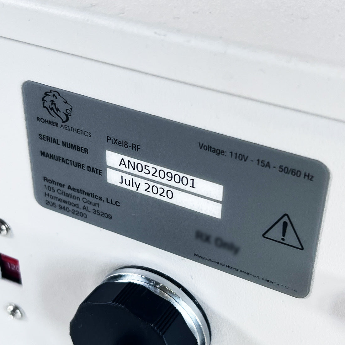 2020 Rohrer Aesthetics Pixel8-RF Radio Frequency Microneedling Tabletop Station