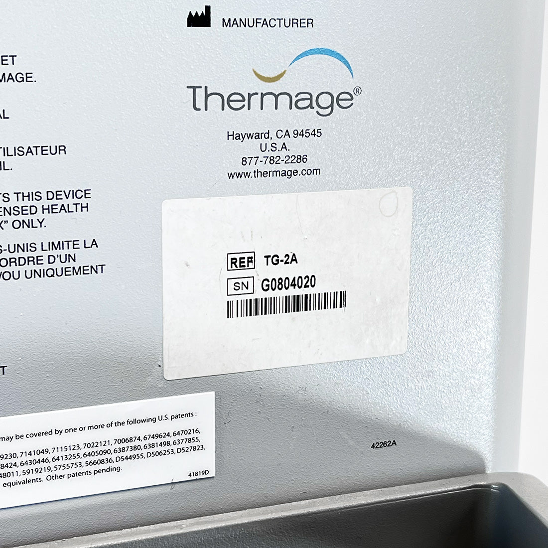 Thermage ThermaCool CPT NXT System Non-Invasive RF Skin Contour Treatment Solta