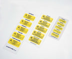 Laser Device Warning 3 Sticker Labels Languages Spanish German French Italian +