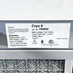 Zimmer Cryo 5 Chiller Air Cooler System Tall Rolling Cart 120V