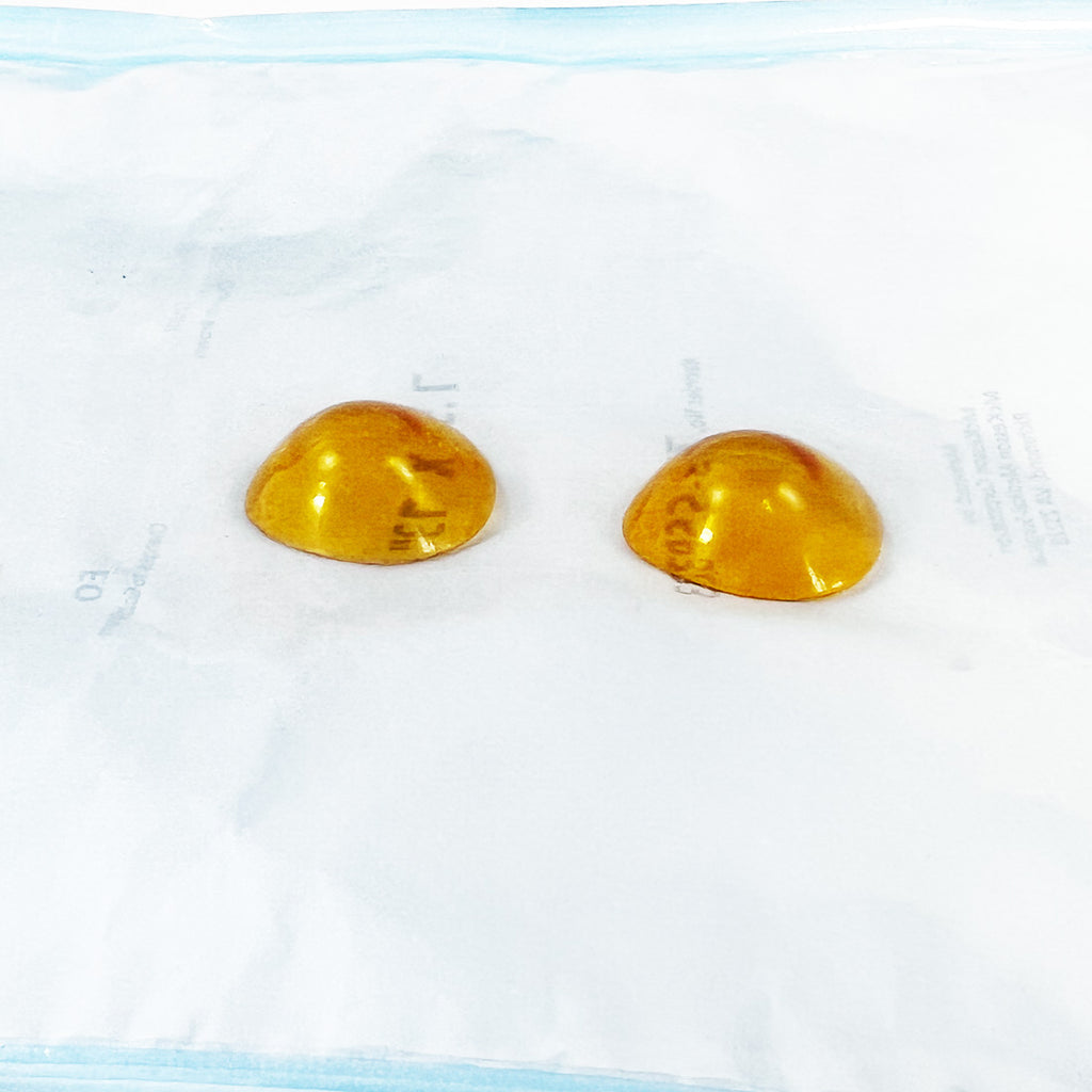 Inner Ocular Laser Patient Eyeshield Plastic Yellow Medium Size Eye Shield Set