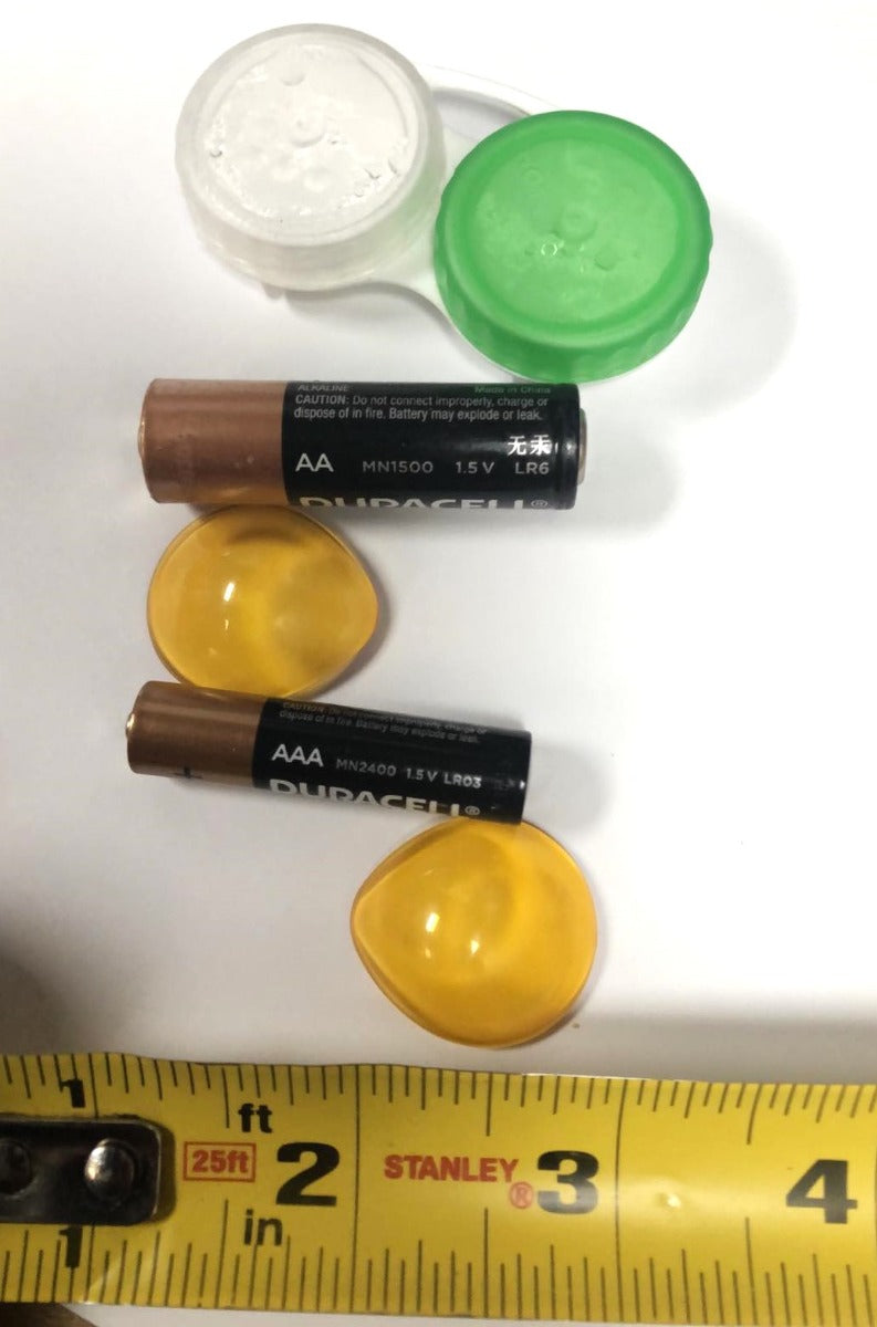 Inner Ocular Laser Patient Eyeshield Plastic Yellow Medium Size Eye Shield Set