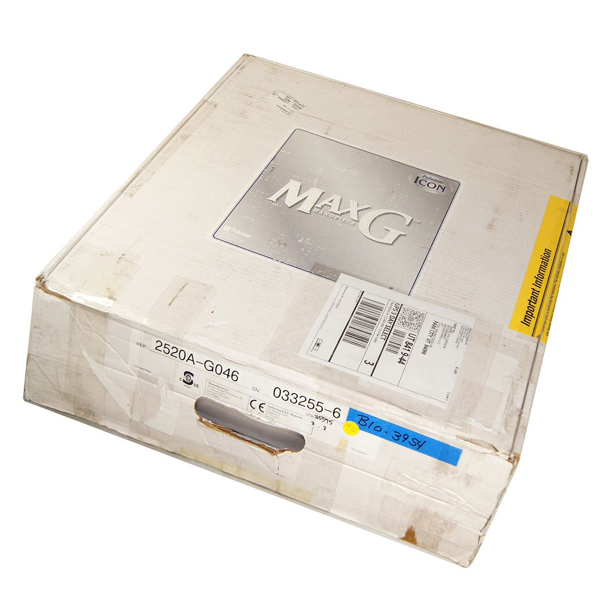 Palomar ICON MaxG Handpiece 2520A-G046R Max G Hand Piece Parts As-Is (HG)