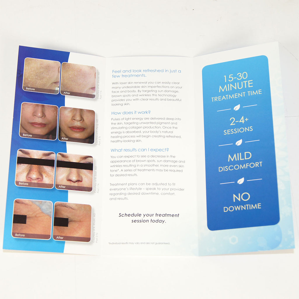 Cynosure ICON Refresh Your Skin Laser Skin Renewal Patient Brochures 10-Pack