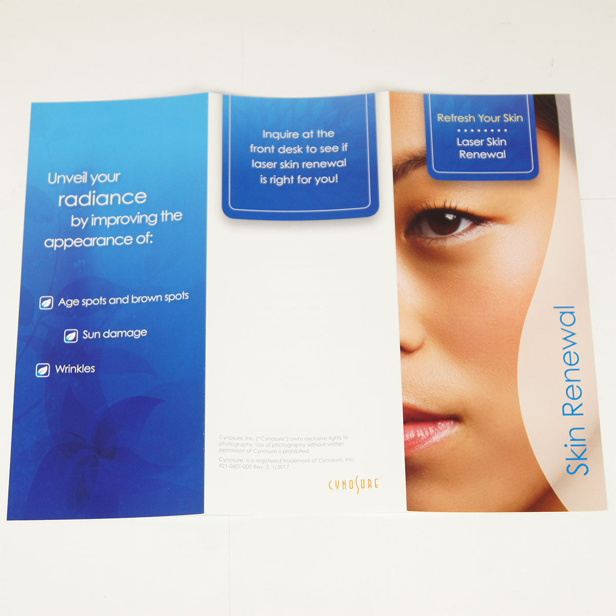 Cynosure ICON Refresh Your Skin Laser Skin Renewal Patient Brochures 10-Pack