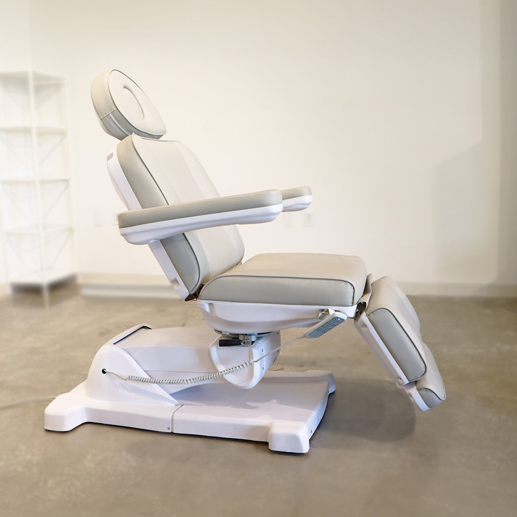 Light Beige Power Adjustable Beauty Spa Cosmetology Tattoo Medical Exam Bed DEMO