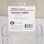 OD Clear Plastic Literature Holder Pamphlet Brochure 4.375 x 7.75 x 3.25 2-Pack