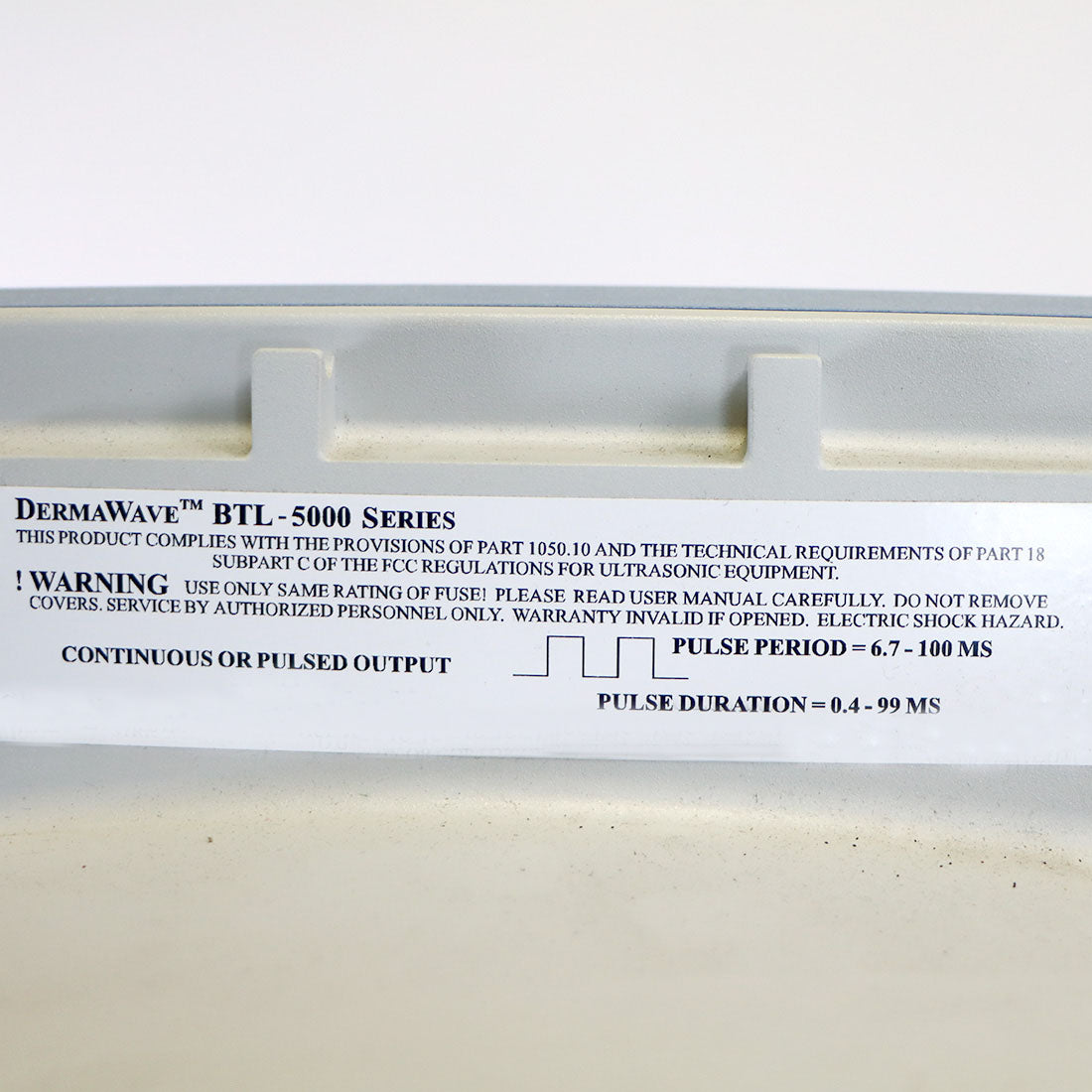 2005 DermaWave BTL-5000 Mesotherapy Power Radial ShockWave Therapy Pain Relief