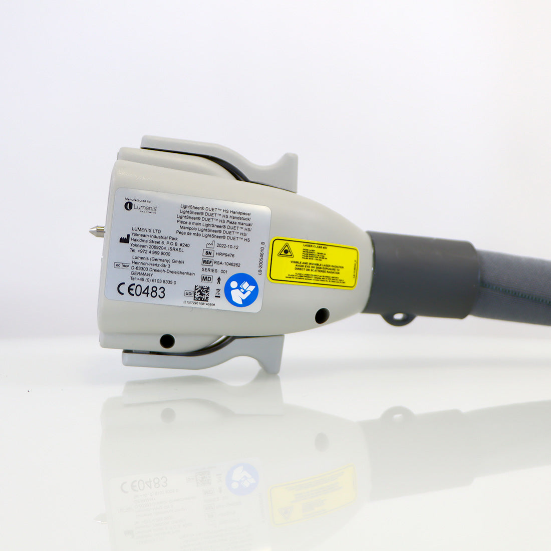 2010 Lumenis LightSheer Duet Laser High Speed HS 805nm ET Hair Removal 2 HP's