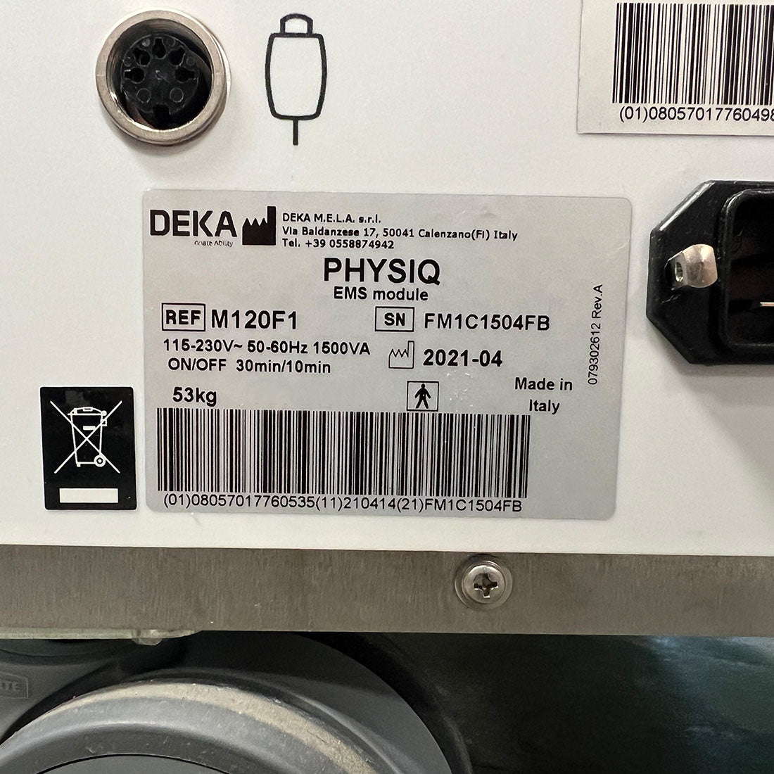 2021 DEKA Cartessa PHYSIQ Electrical Muscle Stimulation EMS Pulse Body Treatment